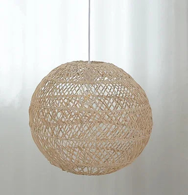 New Chinese Style Rattan Lamp Pendant Light Vintage Hanging Lamp E27 Living Room Dining Room Home Decor Cafe Restaurant Hanglamp