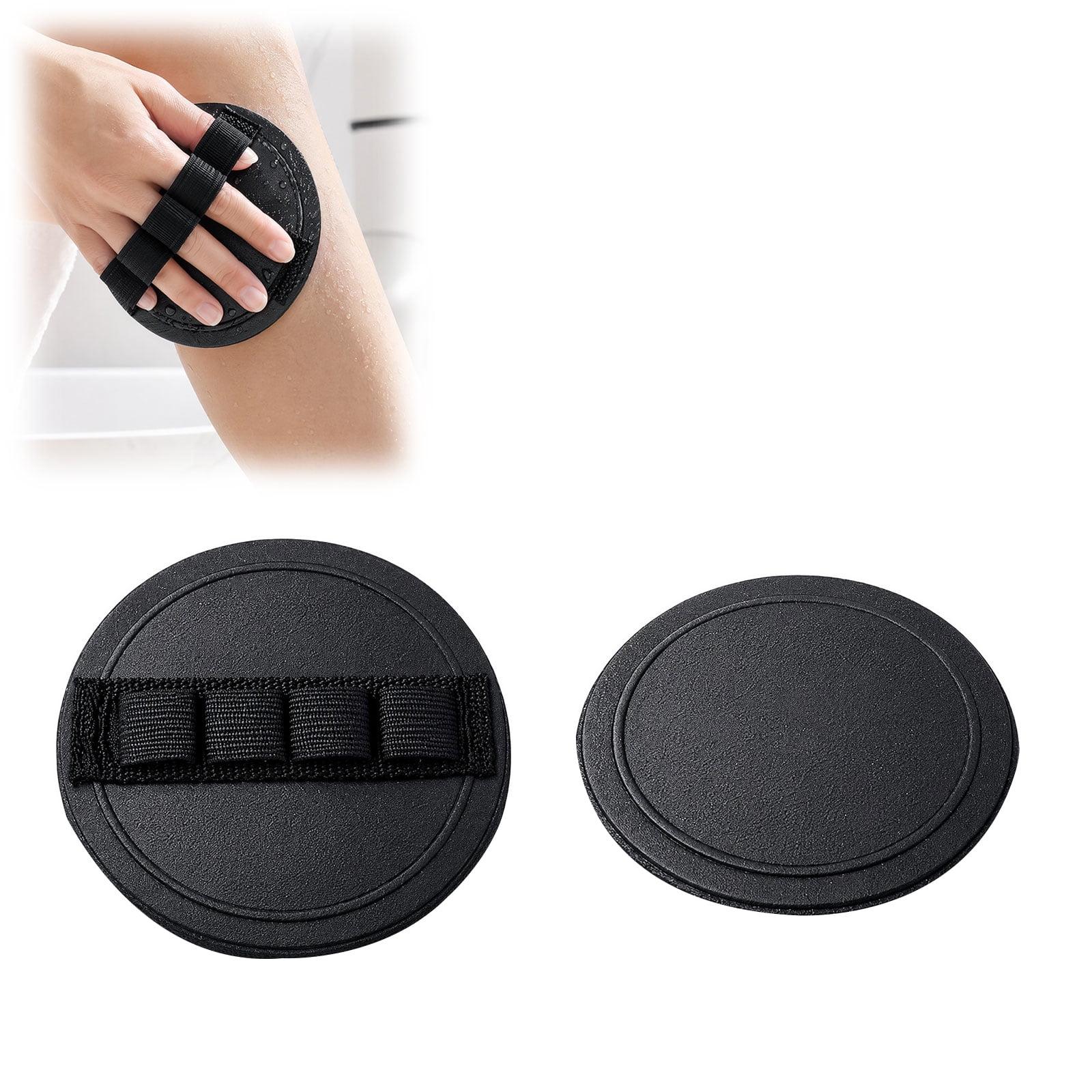 Soft Rubber Shower Scrubber, Silicone Body Scrubber for All Skin Types, Exfoliating Bath Tool to Remove Dead Skin & Massage for Men Women(A,2PCS)