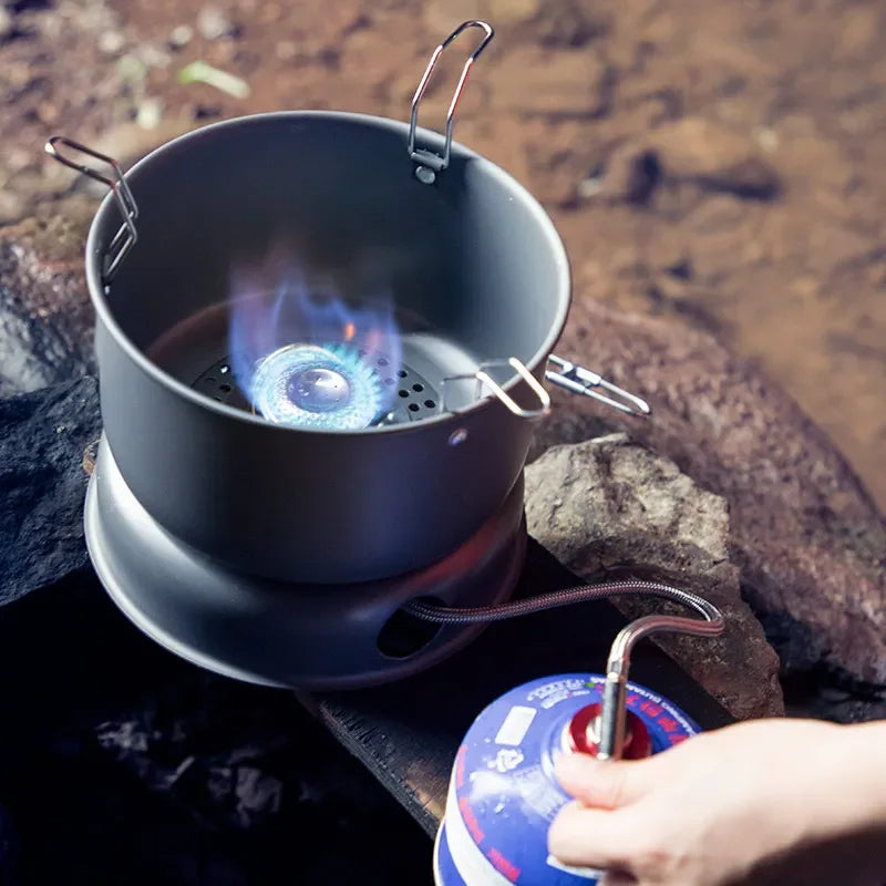 The Ultimate Outdoor Stove with Alcohol and Gas Burner