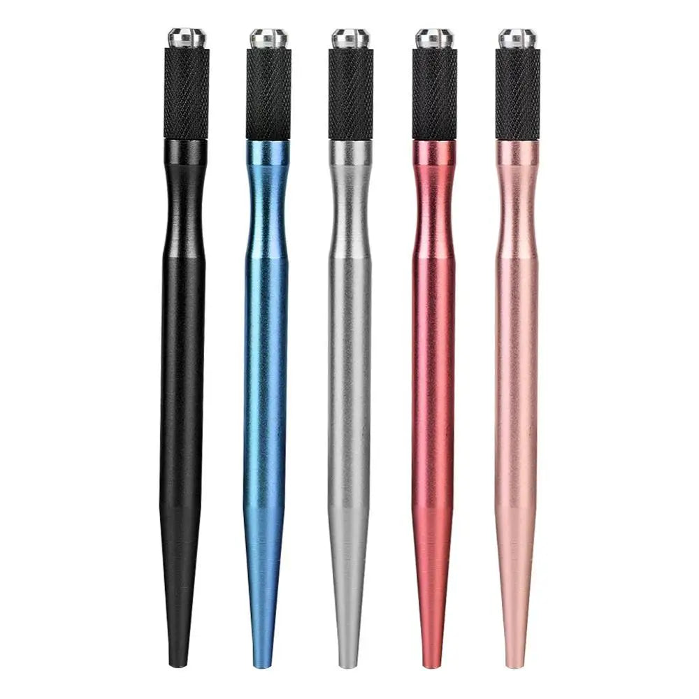 5pcs Eyebrow Manual Pen Semi Permanent Makeup Eye brow Eyeliner Lip Handle Tattoo Machine Microblading Pen for Beginner Practice