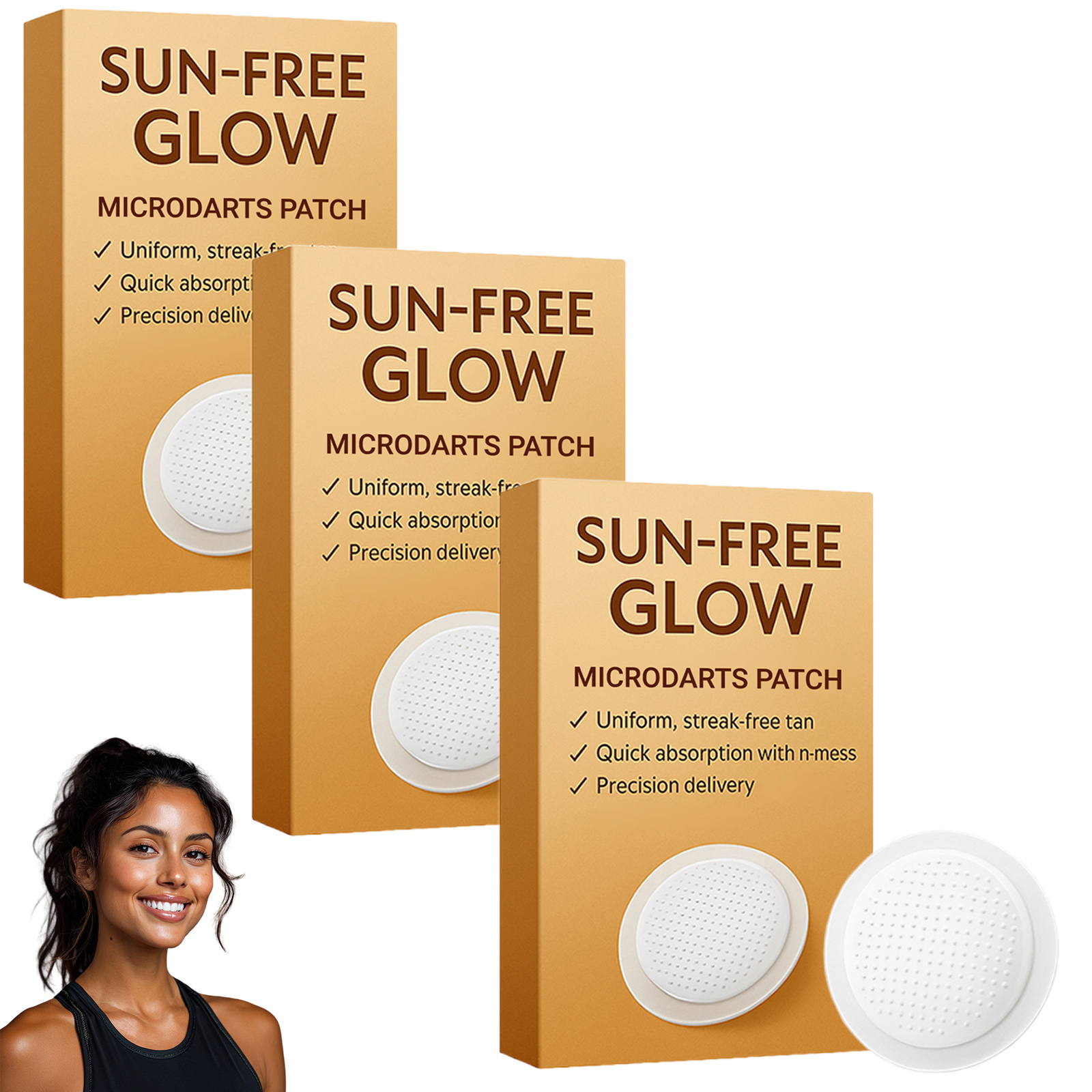 Celestvéra Tanning Microdarts Patches, Sun Free Glow Microdarts Patch, Self Tanning Patches, Tanning Patch for Face & Body Deep Hydration & Golden Bronze for All Skin Types
