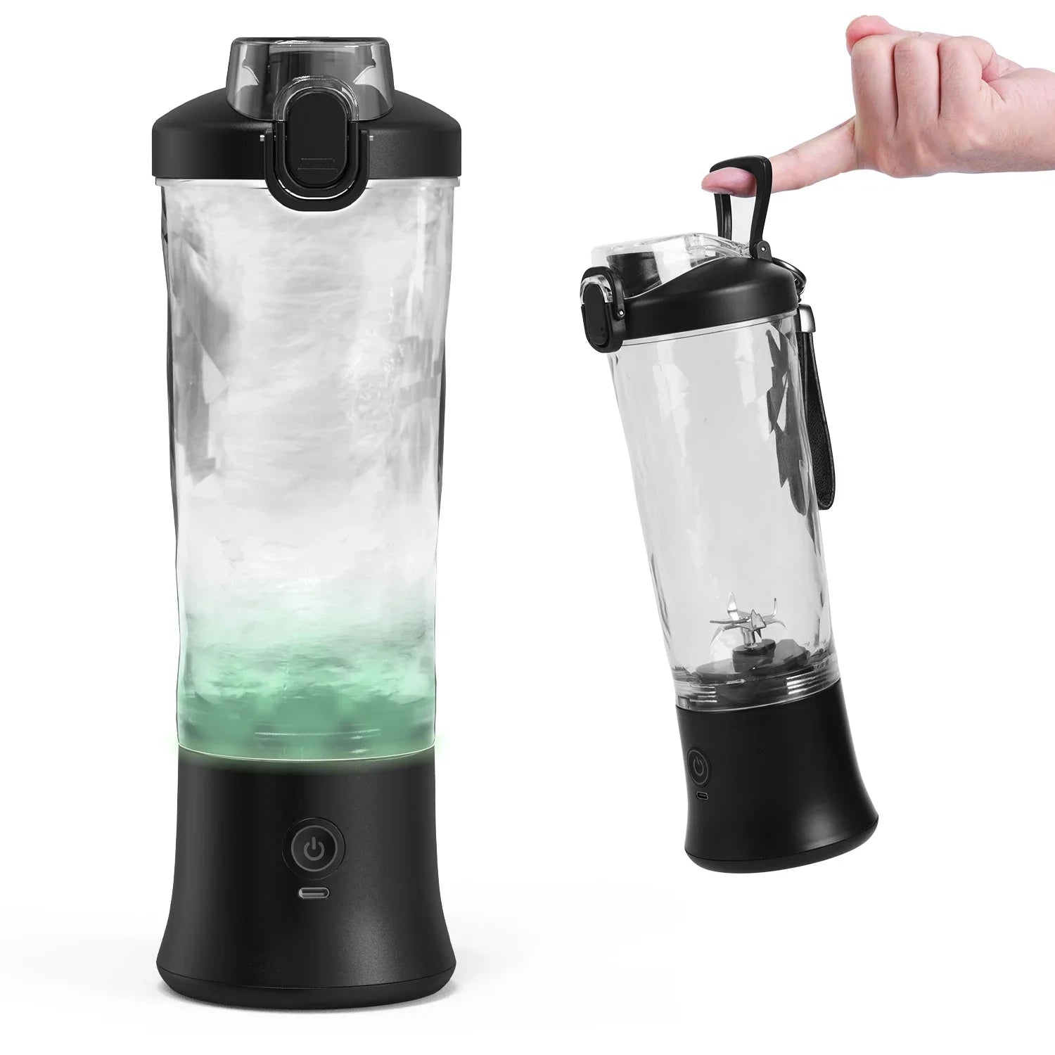 Portable Blender 600ML Electric Juicer Fruit Mixers 4000mAh USB Rechargeable Smoothie Mini Blender Personal Juicer