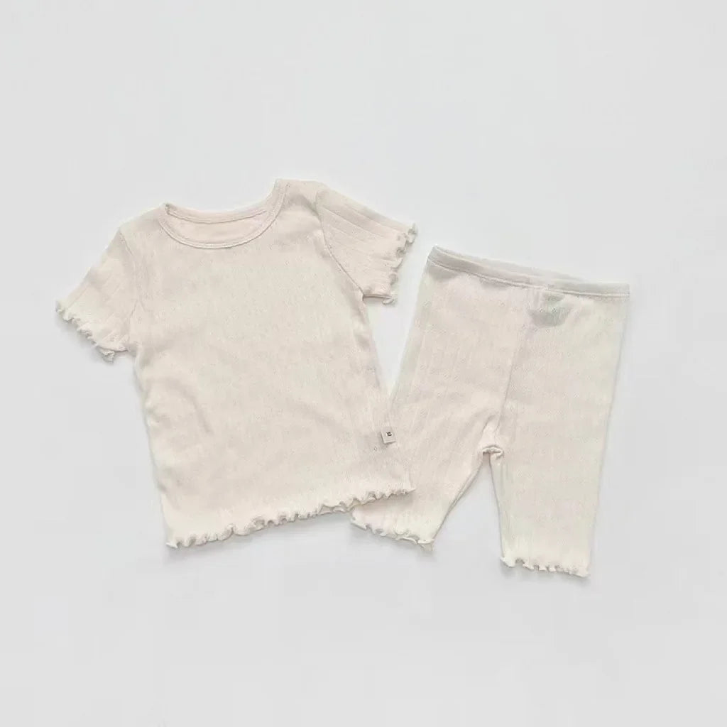 Summer New Baby Cotton Breathable Clothes Set