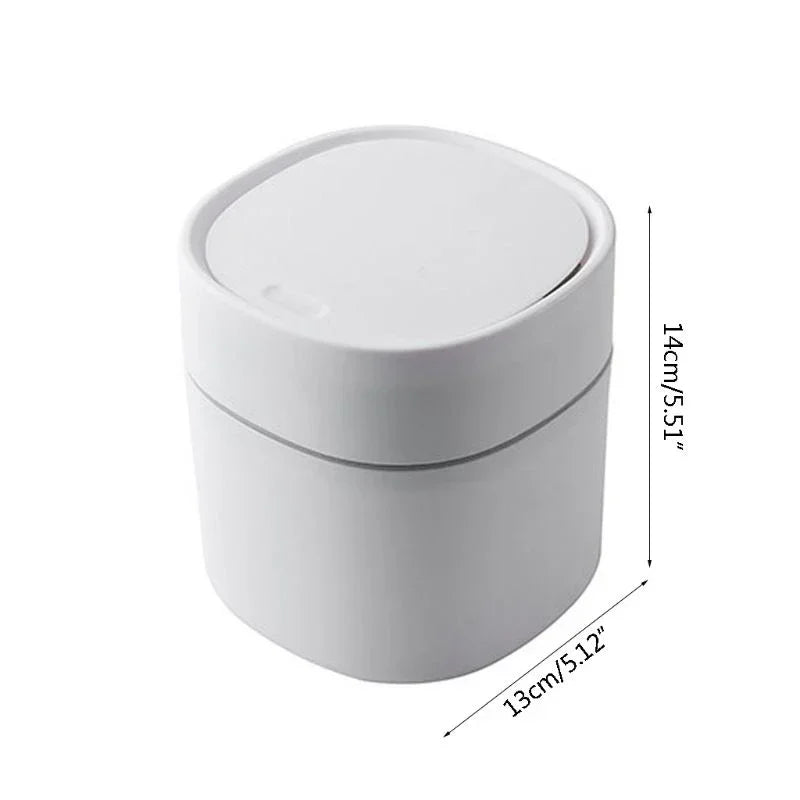 Mini Small Waste Bins Desktop Garbage Basket Home Table Plastic Trash Can Office Supplies Dustbins Sundries Barrel Box