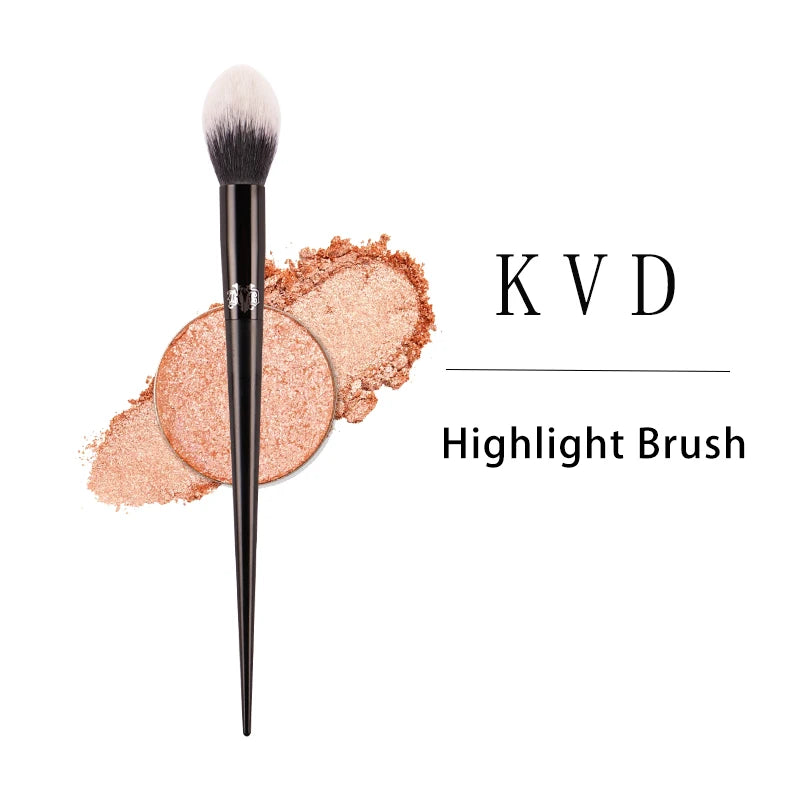 Kat Von D Makeup Brushes Blusher Powder Foundation Concealer Eye Shadow Blending Cosmetic Concealer Beauty Soft Branded Brush