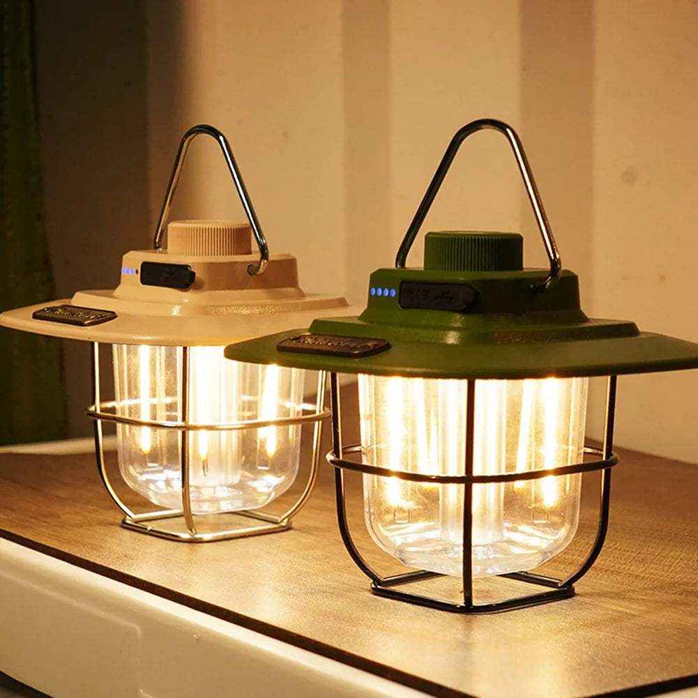 Luces LED Colgantes Decorativas Impermeables Retro Luz de Tienda de Camping