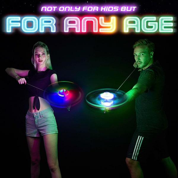 Fun Flashing Flying Disc Spin