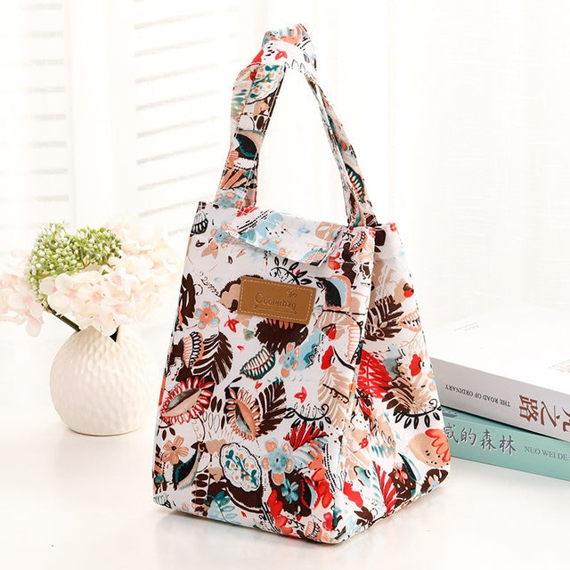 Travel or office food refrigerated bag men and women insulation cover to keep warm Oxford lunch bag Women's casual handbag