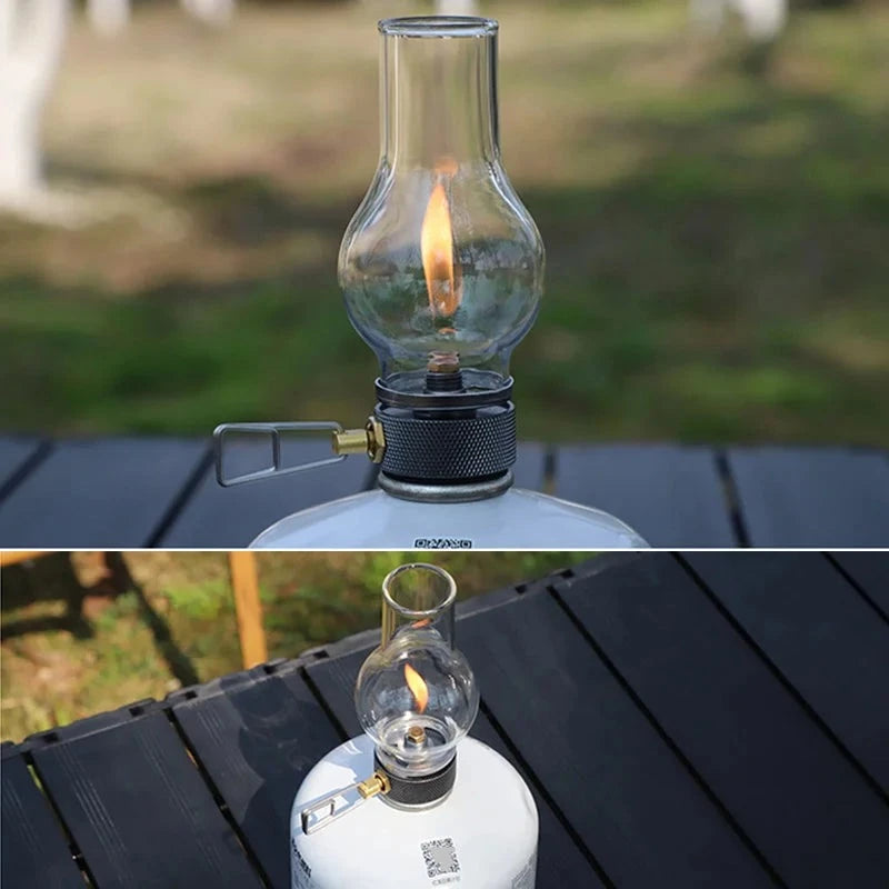 Camping Lamp Gas Candle Light