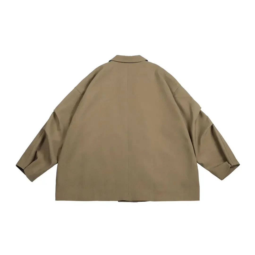 Oversized pleated wide leg pant