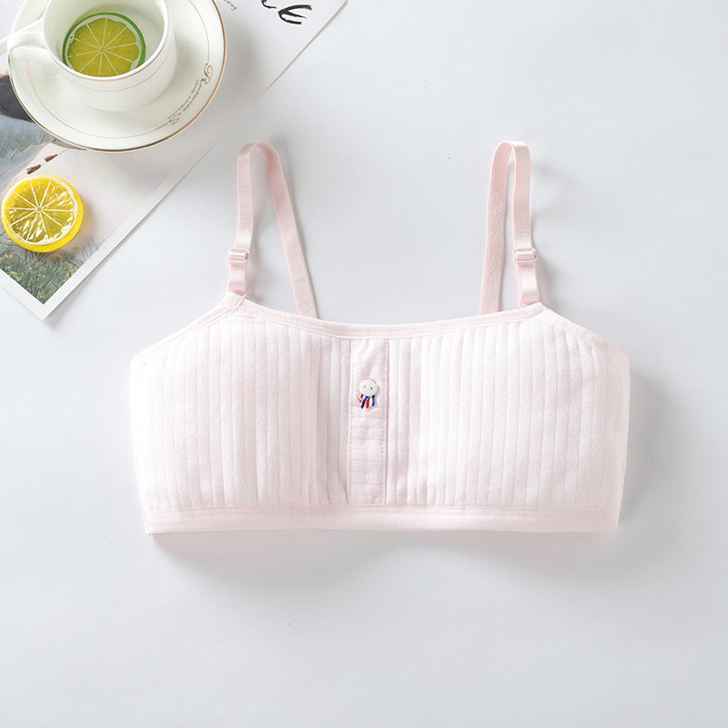 Underwear for female students growth period cotton camisole lingerie for girls adjustable top top junior high school bra