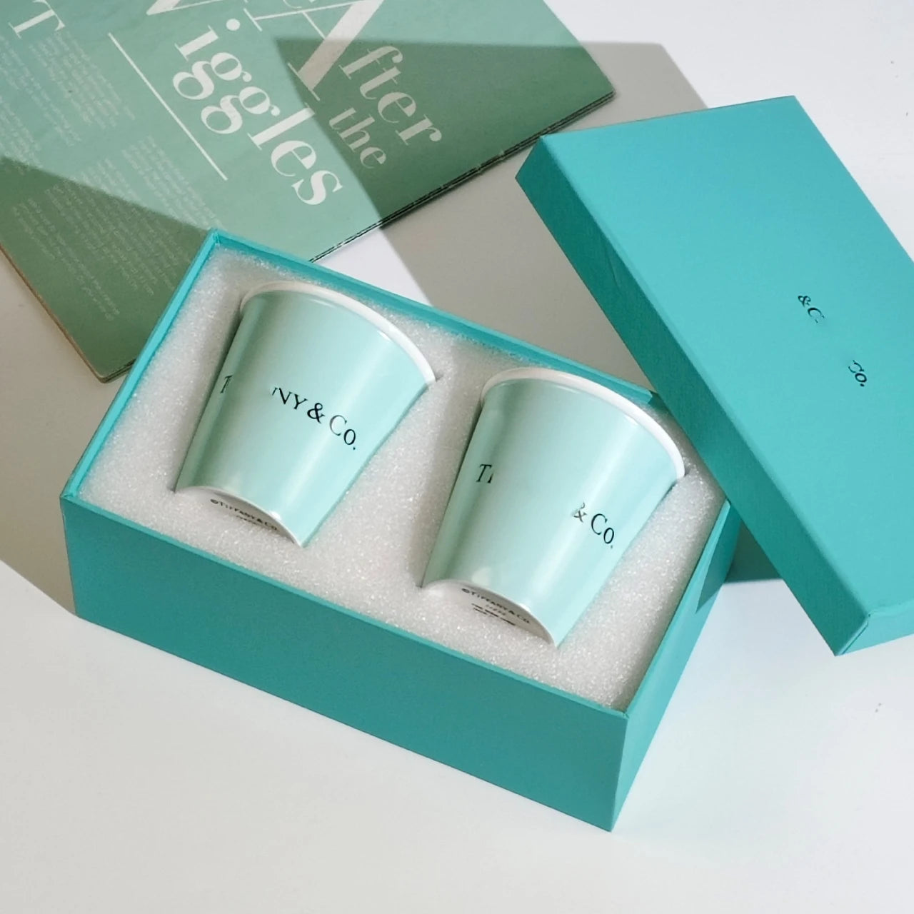 Porzellanbecher mit Schachtel und Tasche, Luxus, Hochzeits- und Geburtstagsgeschenk, Keramikbecher für Kaffee, Tee, Milch und Wasser für Zuhause, Familie und Freunde