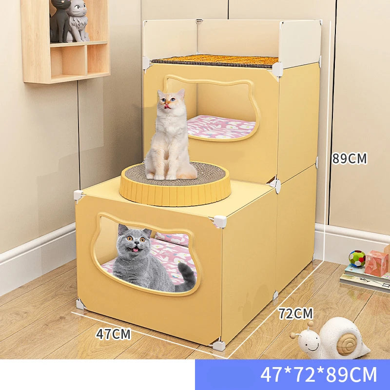 Cat Bed Detachable Cat Hiding House Comfortable Small Dog Nest Washable Cave Cats Beds Pet Supplies