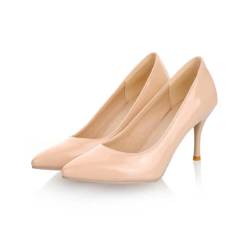 Brand Children Girls High heel Shoes Fashion Heeled Shoes Woman Pumps 2021 High Heels Party Office Wedding Shoes Female 30-43