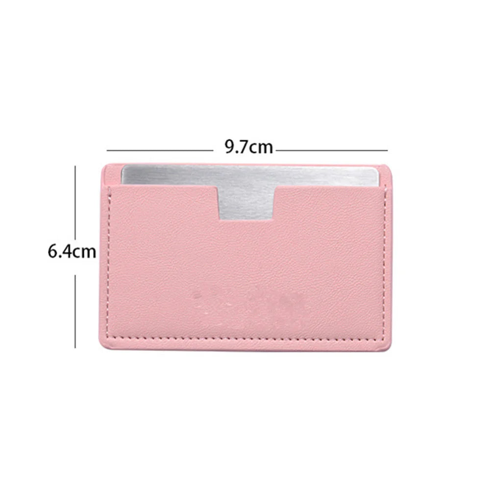 Stainless Steel Card Cosmetics Mirror Portable Mini Unbreakable Makeup Mirror Shatter Proof Pocket Go Out Pocket Mirror