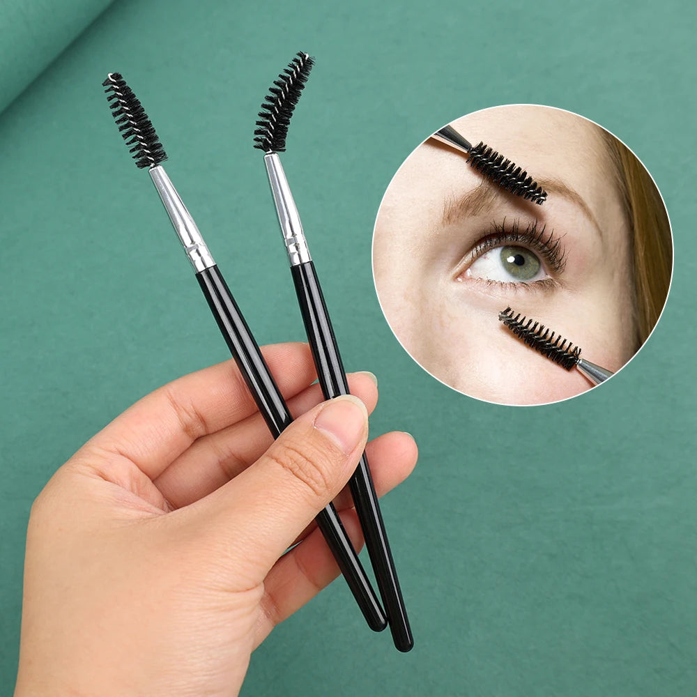 1/10pcs Soft Eyelash Brushes twisted Eyebrow Brush Elbow Contouring Eye Brow Eyeliner Brushes Eyes Blending Cosmetic Makeup Tool