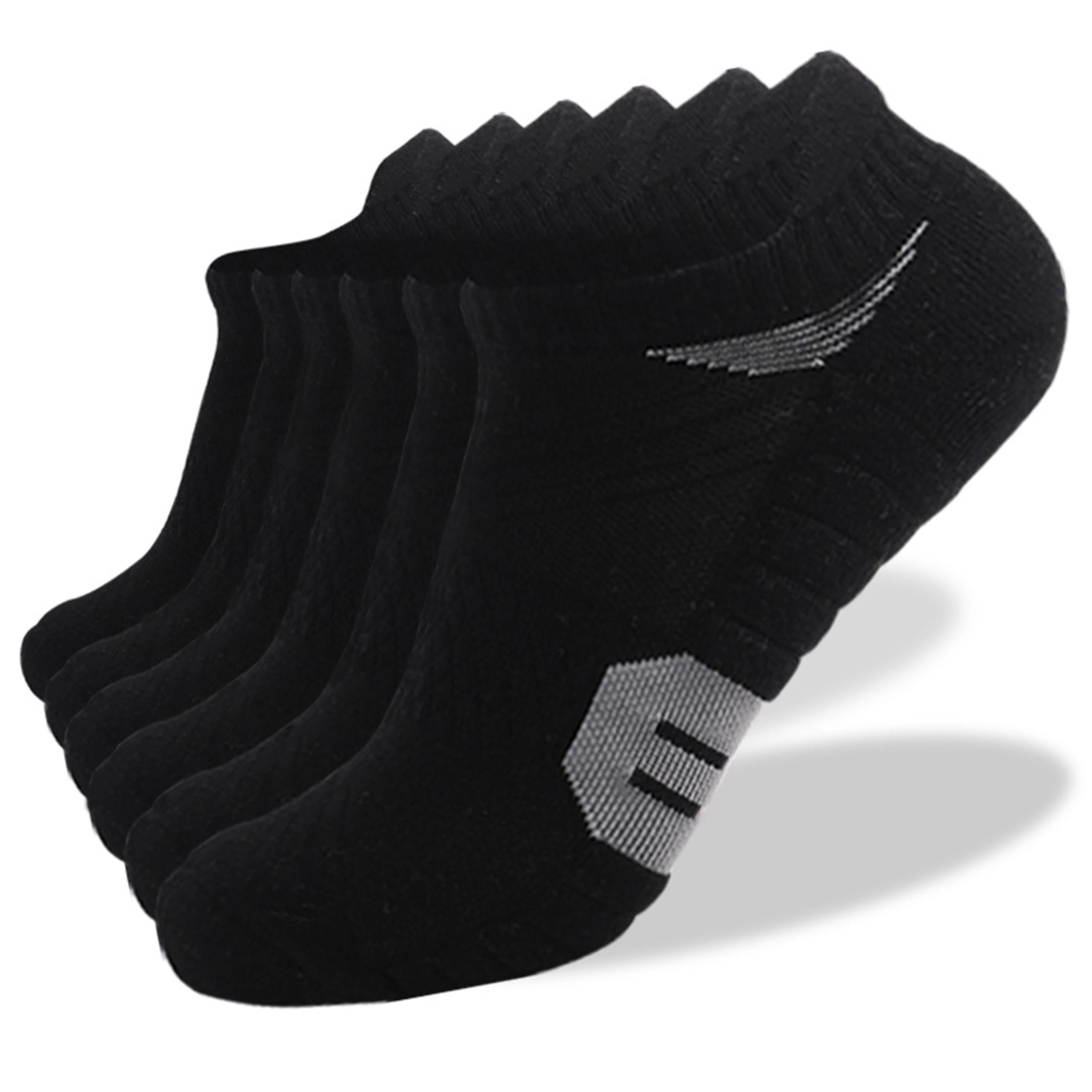 3 pairs Men's XL Running Socks Thick Wear-Resistant Absorbent Deodorant Outdoor Hiking Sports Ankle Socks