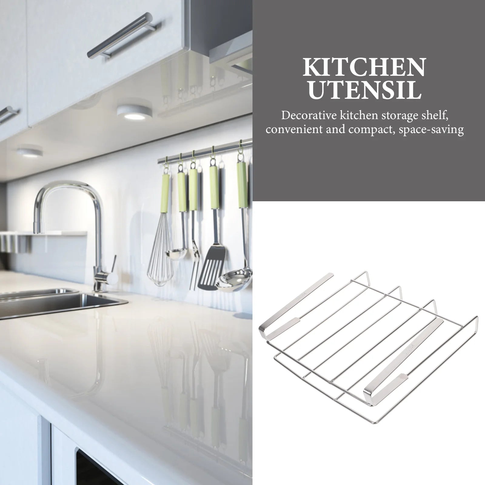 Chopping Board Stand Hanging Rack Coat Hanger Kitchen Supplies Organizer under Cabinet Storage