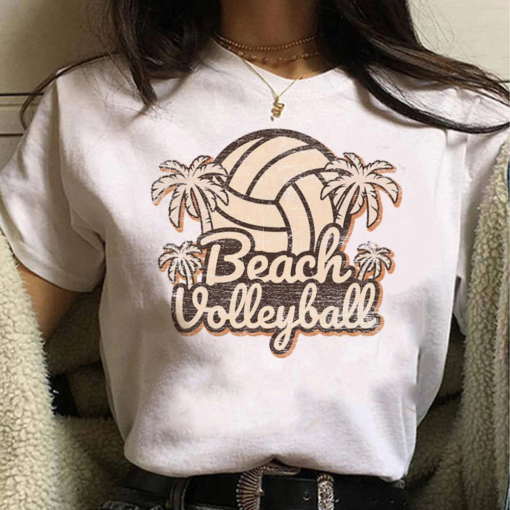 Volleyball Tee women funny manga comic t-shirts girl funny clothing