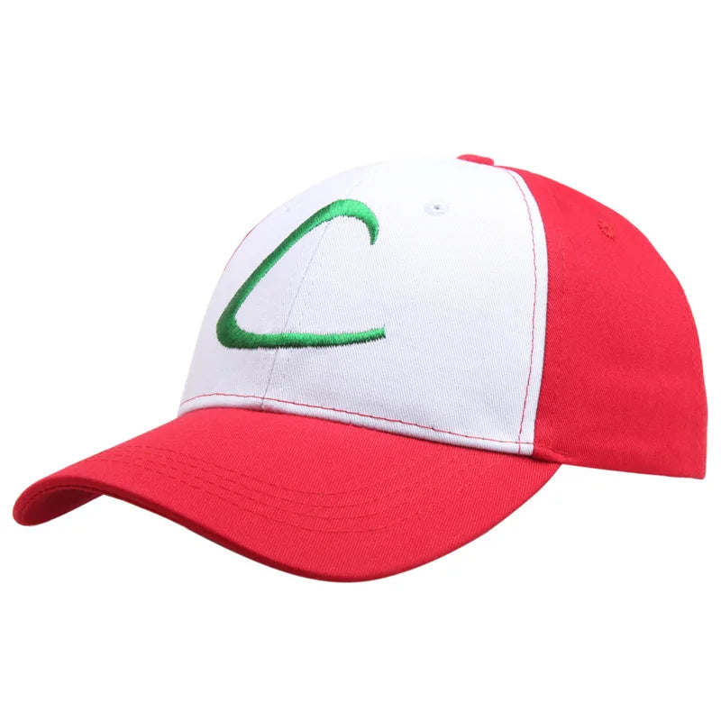 Wholesale Embroidery Letter C Adult Gorras Anime Cospaly Casquette  Hat Ash Ketchum Visor Caps Costume Play Baseball Cap