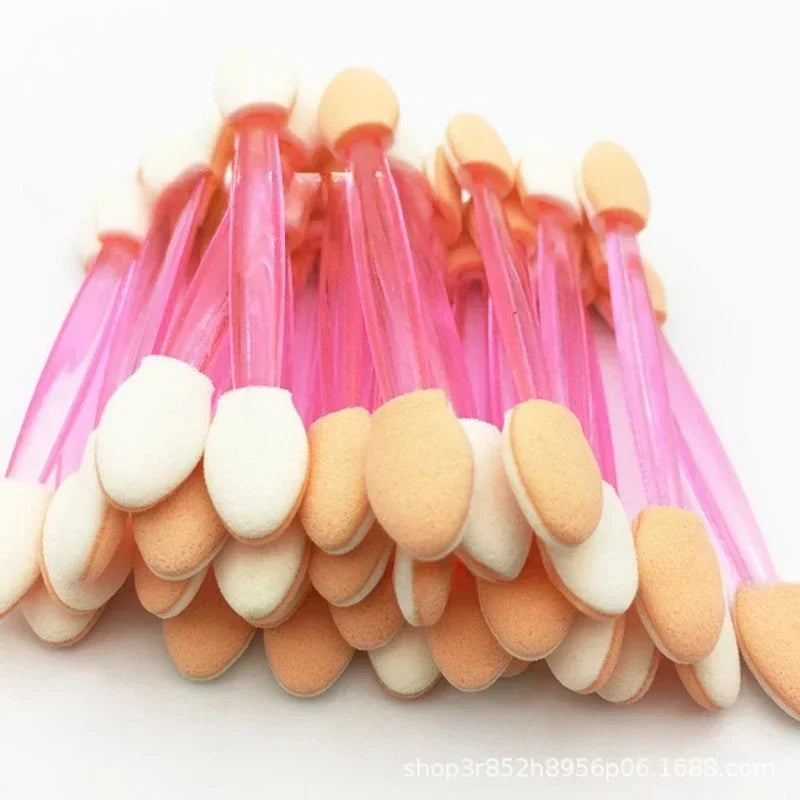 Hot Fashion 30/5Pcs Pro Sponge Stick Eye Shadow Brush Applicator Cosmetic Make up  Double-head Eyeshadow Brush For Women Makeups