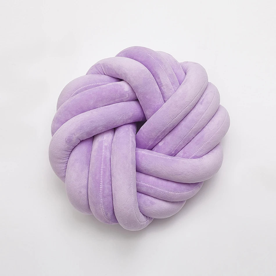 Household Supplies Living Room Sofa Pillow Hand-Woven Pillow Round Twist Pillow Suitable for Living Room