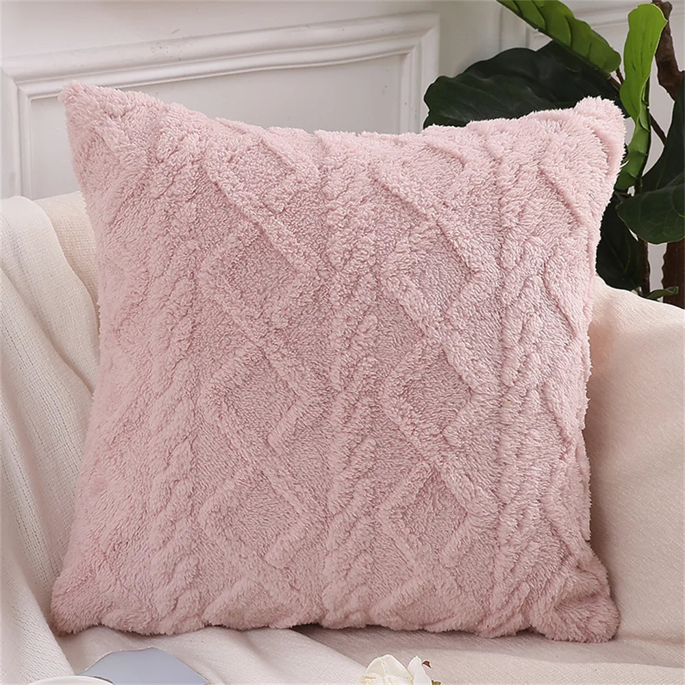 Olanly Throw Pillow Cover Cotton Couch Cushion Cover 45x45cm Sofa Pillowcase Solid Home Living Bedroom Decor Pillow Case 50x50