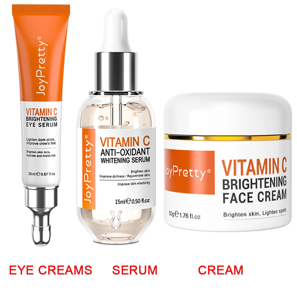 Vitamin C Serum for Face Cream Set for Dark Spots Skin Care