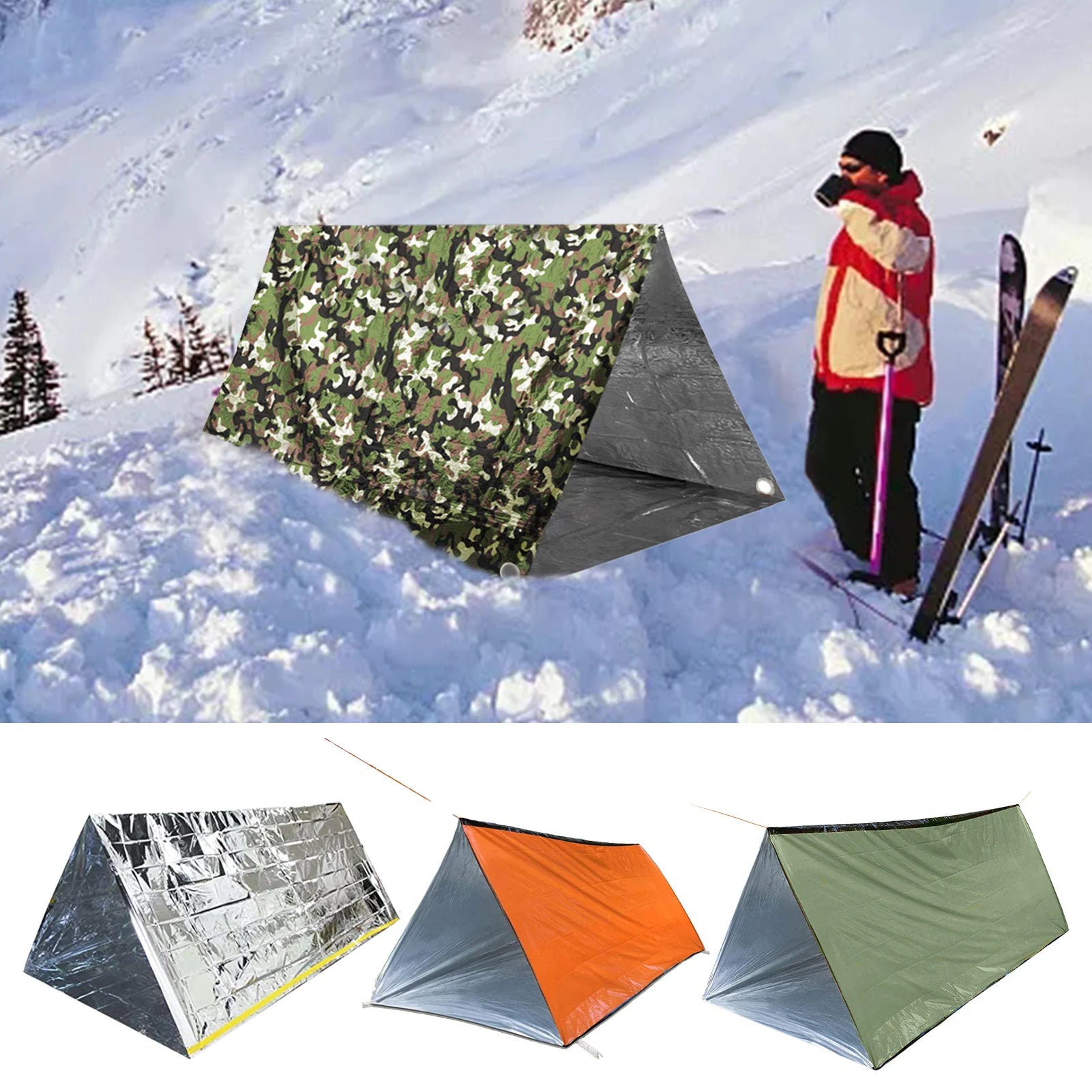 Emergency shelter tents with waterproof MATS