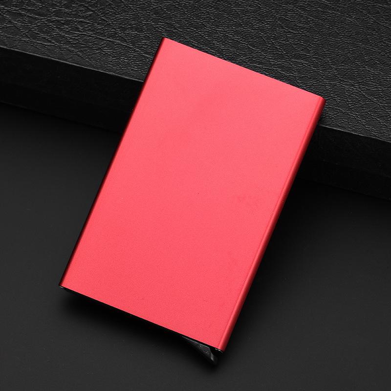 Credit Card Holder Minimalist Porte Carte Thin Aluminium Metal Wallets Pocket Case Bank Women Men Credit Card Box