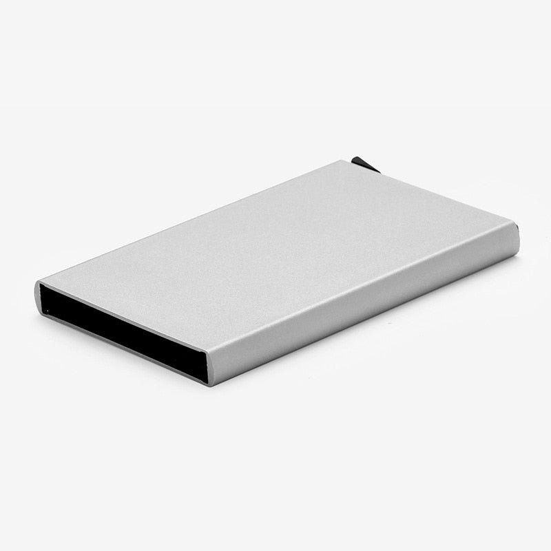 Credit Card Holder Minimalist Porte Carte Thin Aluminium Metal Wallets Pocket Case Bank Women Men Credit Card Box