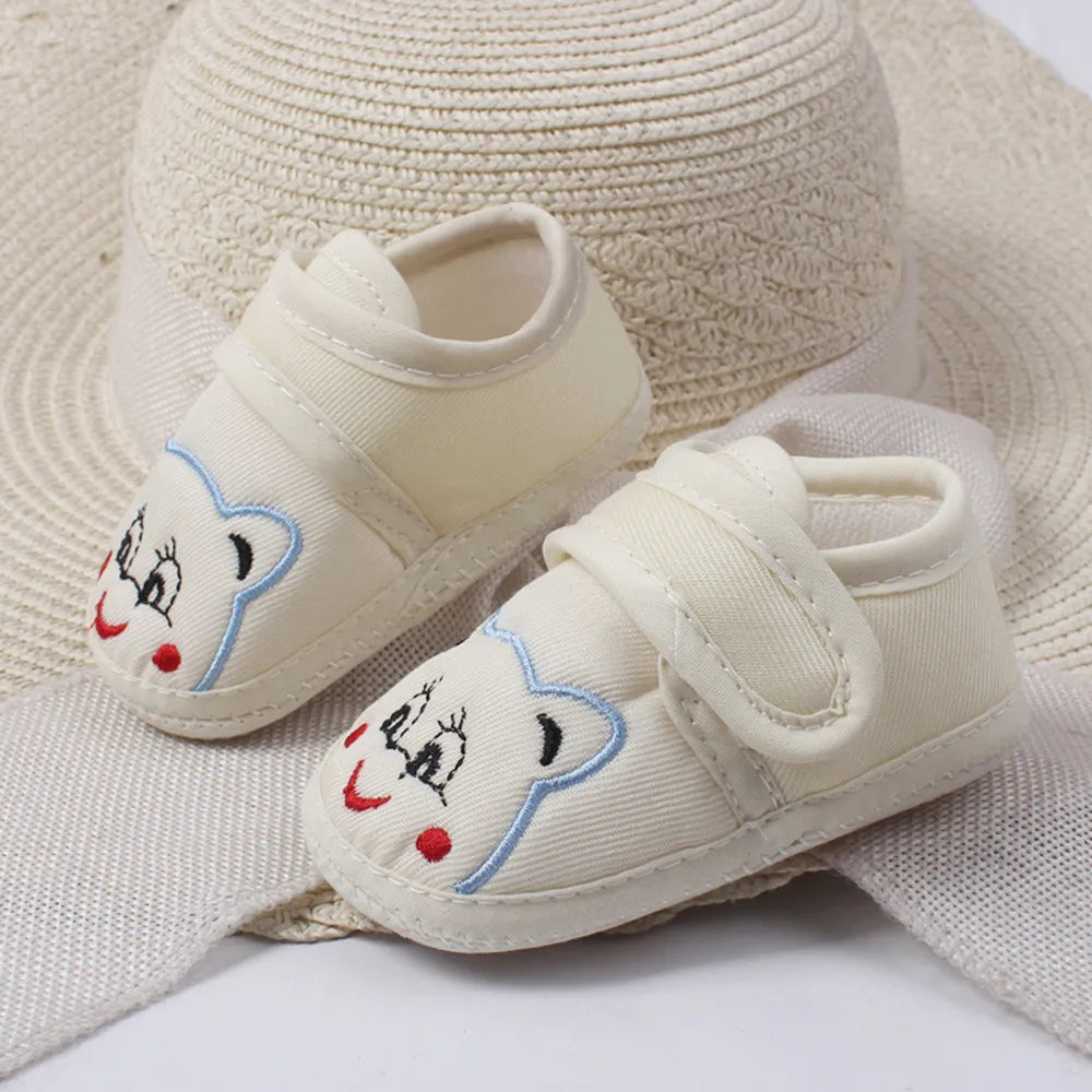 Cartoon Baby Booties Girl Boy Soft Sole Anti-slip Shoes Toddler Shoes Scarpe Bambino Baby Schoenen Newborn Shoes First Walkers