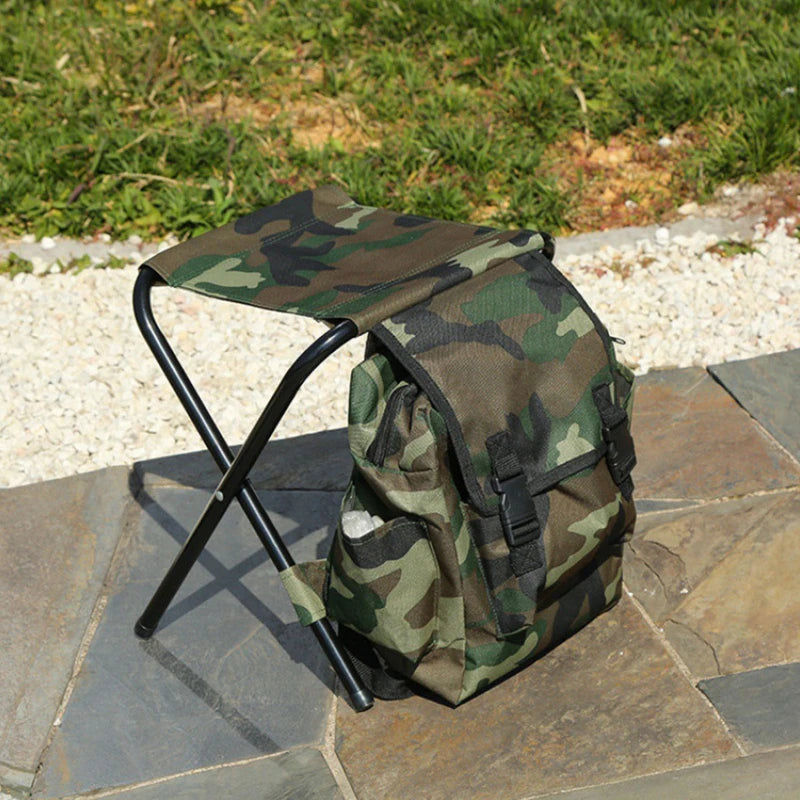 Backpack Cooling Chair Taburete Plegable Portátil