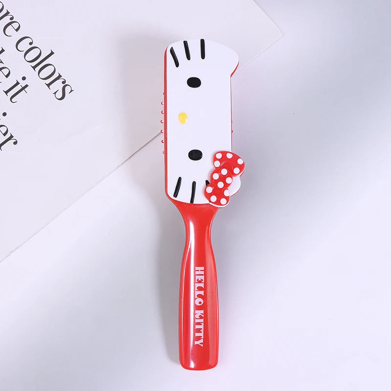 HelloKitty Air Cushion Comb Anime Kawaii Cute Girl Long Hair Hair Comb Pink Portable Comb Kids Gifts