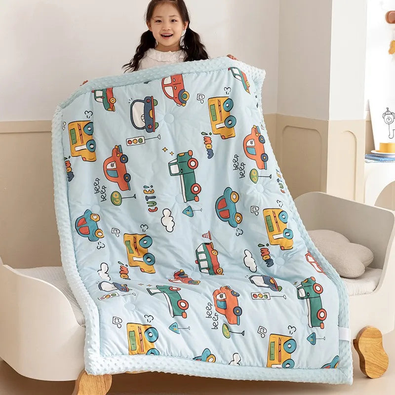 120X150cm Cotton Autum Baby Quilt Doudou Blanket Newborn Winter Warm Kids Comforter Thicken Children's Quilt Bedding Baby Item