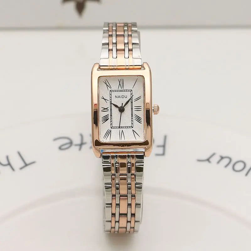 2024 New Women Watch Light Luxury Brand Stainless Steel Ladies Business Watches Female Student Fashion Quartz Wristwatches