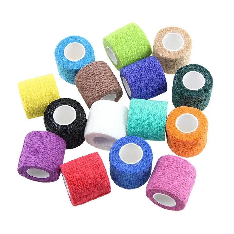 Outdoor Equipment Sports Self Adhesive Elastic Bandage Knee Support Pads Finger Ankle Palm Shoulder Kinesio Tape Kick Boxing