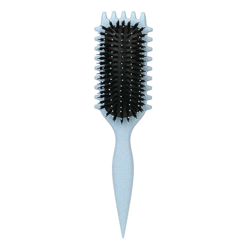 Curly Hair Brush Curl Define Styling Brus Boar Bristle Beard Comb Styling Detangling Brush For Women And Men