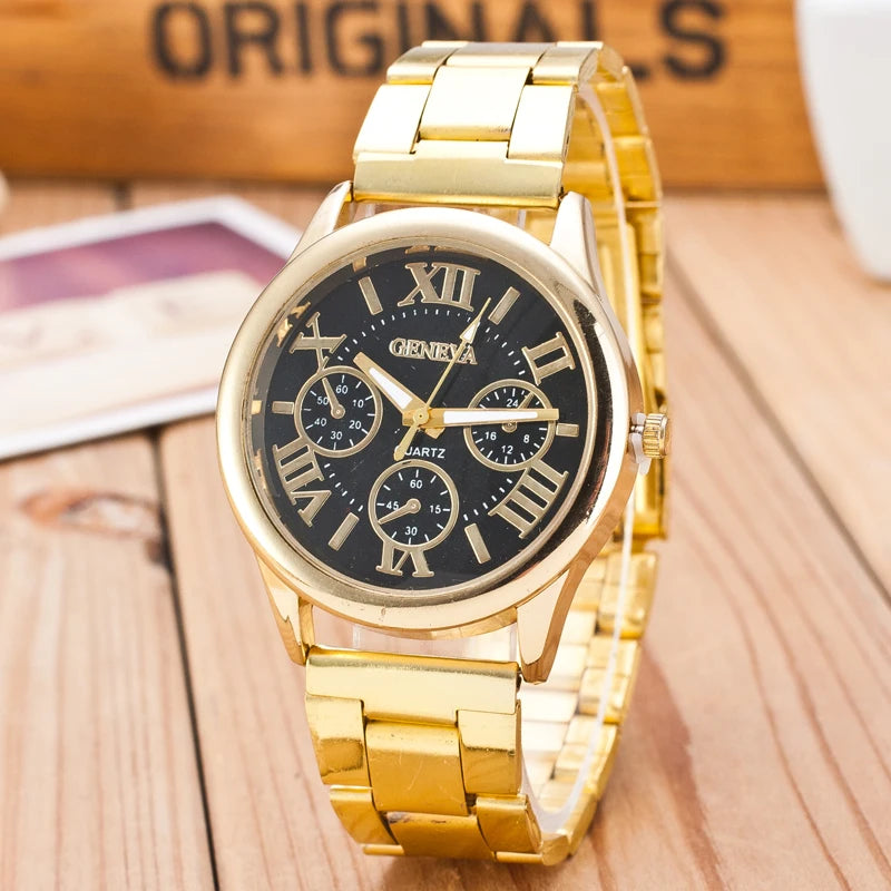 Quartz Movement High Quality Classic Women Stainless Steel Waterproof Ladies Watch