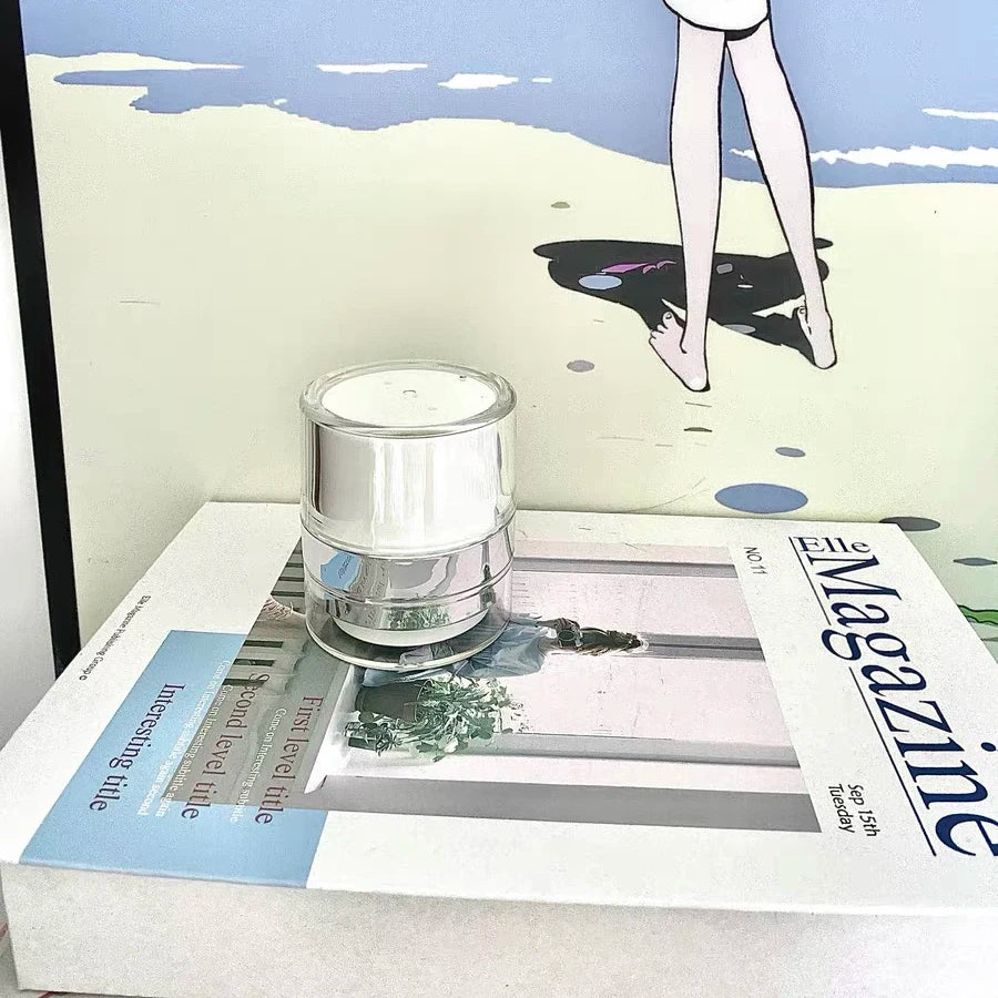 Air Pump Moisturizer Jar Container Empty Cream Subpackage Vacuum Bottle for Skincare Face Makeup Lotion Creams