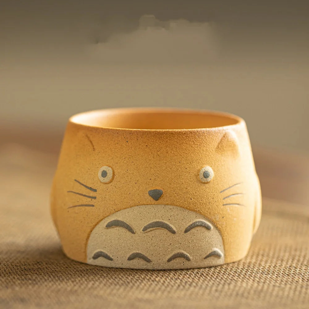 Cute Cartoon Cat Coffee Espresso Cup CeramicHousehold Rough Pottery Teacup 100ML