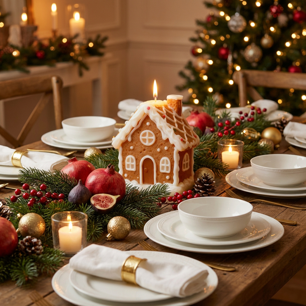 Gingerbread Cottage Candle