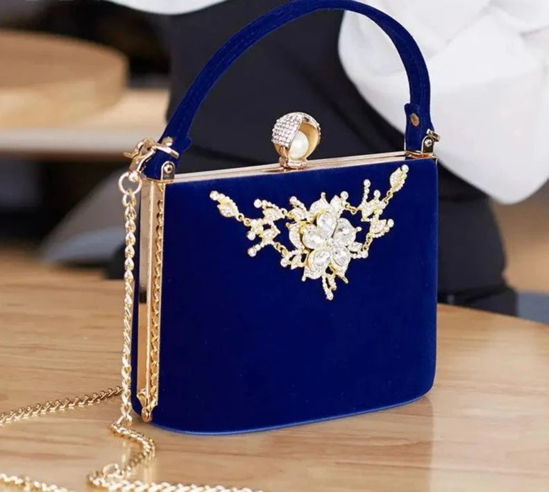 Crystal Clutches Bag Party purse Women Evening Bags Handbag crossbody messenger bags wedding Purse Fashion Designer Chain