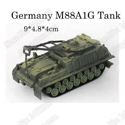 1pcs 1:72 4D Plastic Assemble Tank Kits World War II Model Puzzle Assembling Military Sand Table Toys For Children