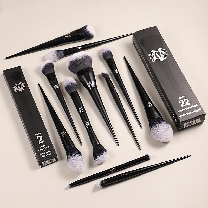 Kat Von D Makeup Brushes Blusher Powder Foundation Concealer Eye Shadow Blending Cosmetic Concealer Beauty Soft Branded Brush