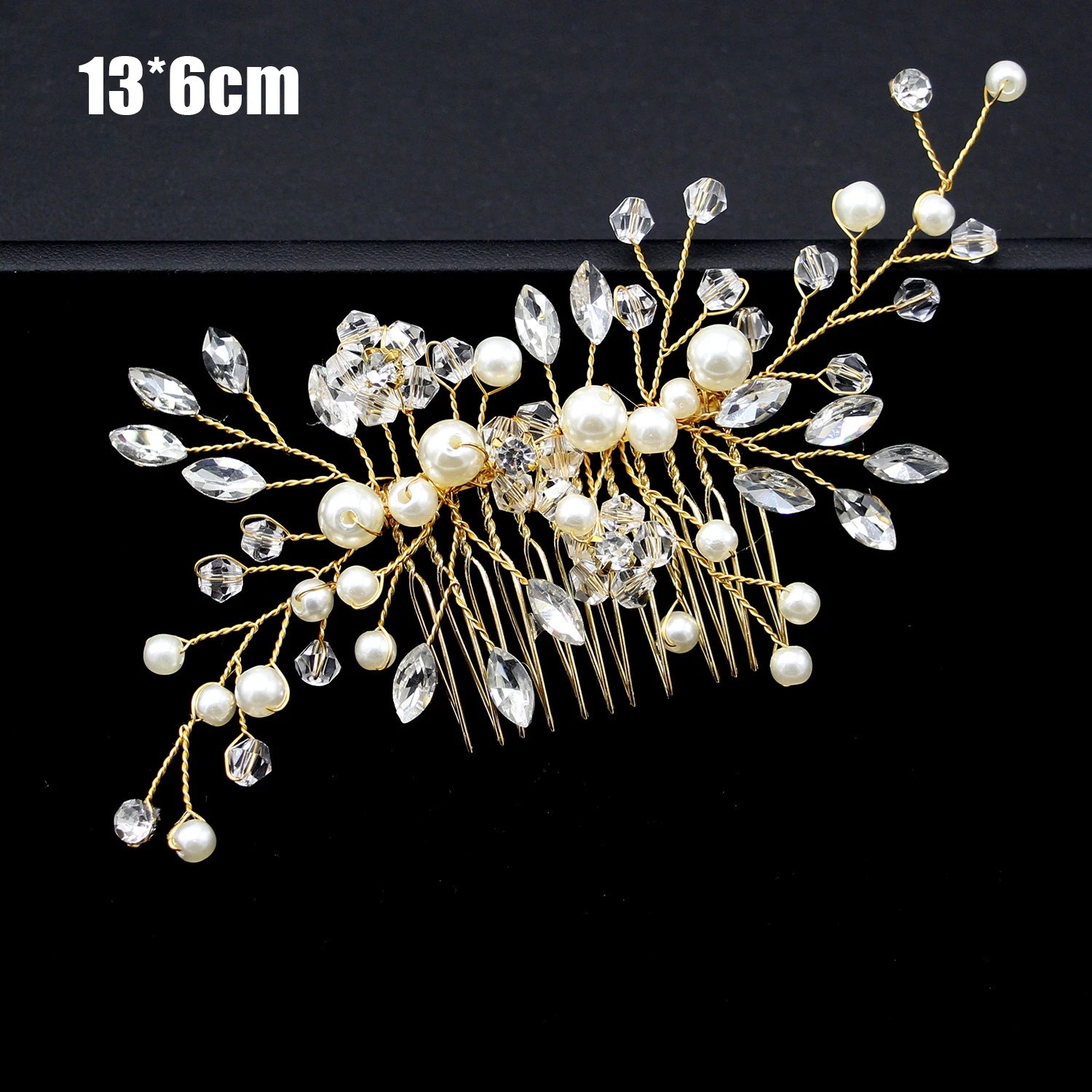 20pcs Women Flower Hairpin Stick Wedding Bridal Crystal Pearl Hairpin U Shaped Hair Clip Barrettes Hair Accessories Wholesale