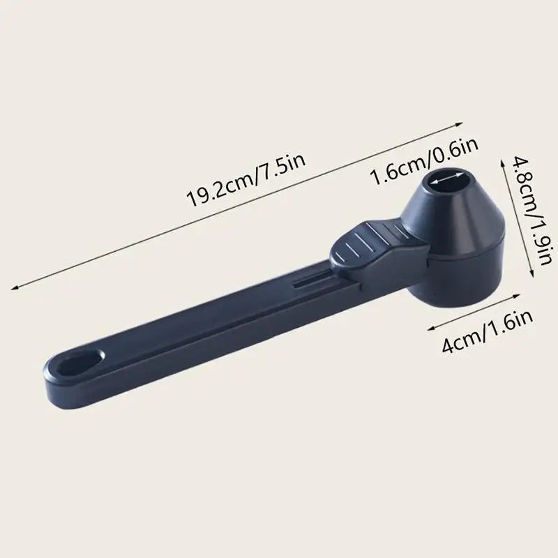 Spill-Proof Coffee Spoons Funnels Sliding Spoon Reusable With Longer Handle Coffee Scoop Measuring Spoon Funnel Kitchen Gadgets