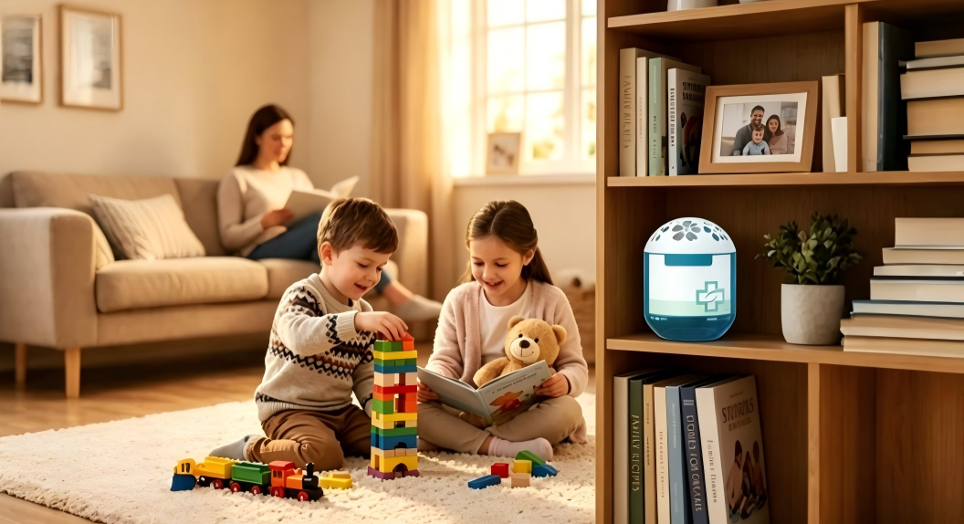 Maternal & Infant Safe Air Purification Magic Box, 97.8% Efficient Dust Removal, Whole-House Automatic Air Purifier with Plant Extract Formula