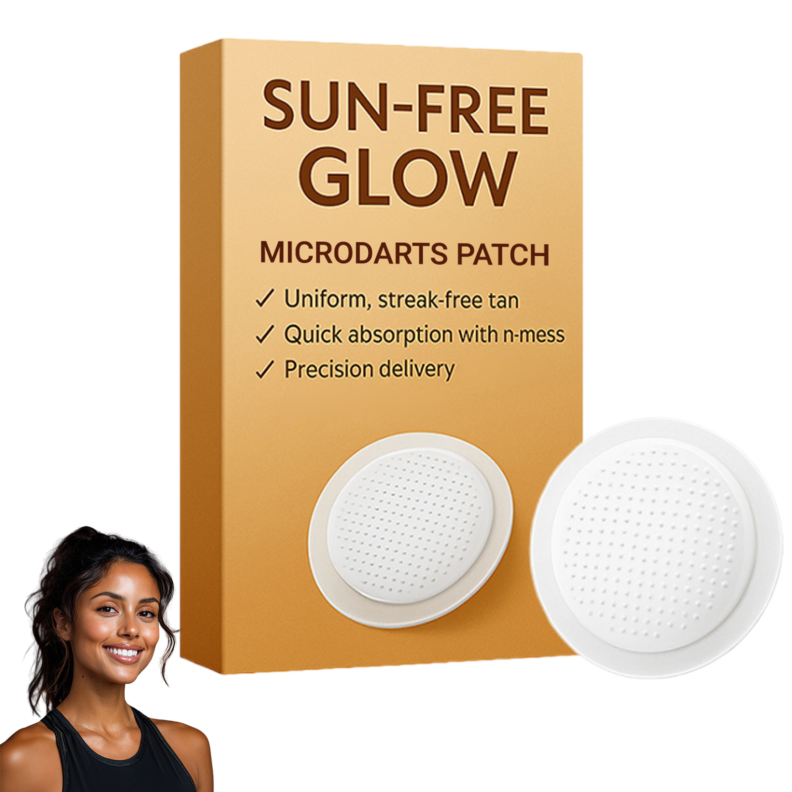 Celestvéra Tanning Microdarts Patches, Sun Free Glow Microdarts Patch, Self Tanning Patches, Tanning Patch for Face & Body Deep Hydration & Golden Bronze for All Skin Types