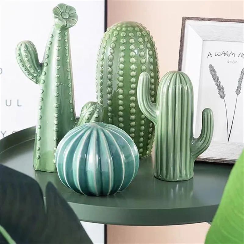 Handicrafts Simulation Cactus Ornaments Art Decorative Home Furnishings Photography Props Green Room Decor